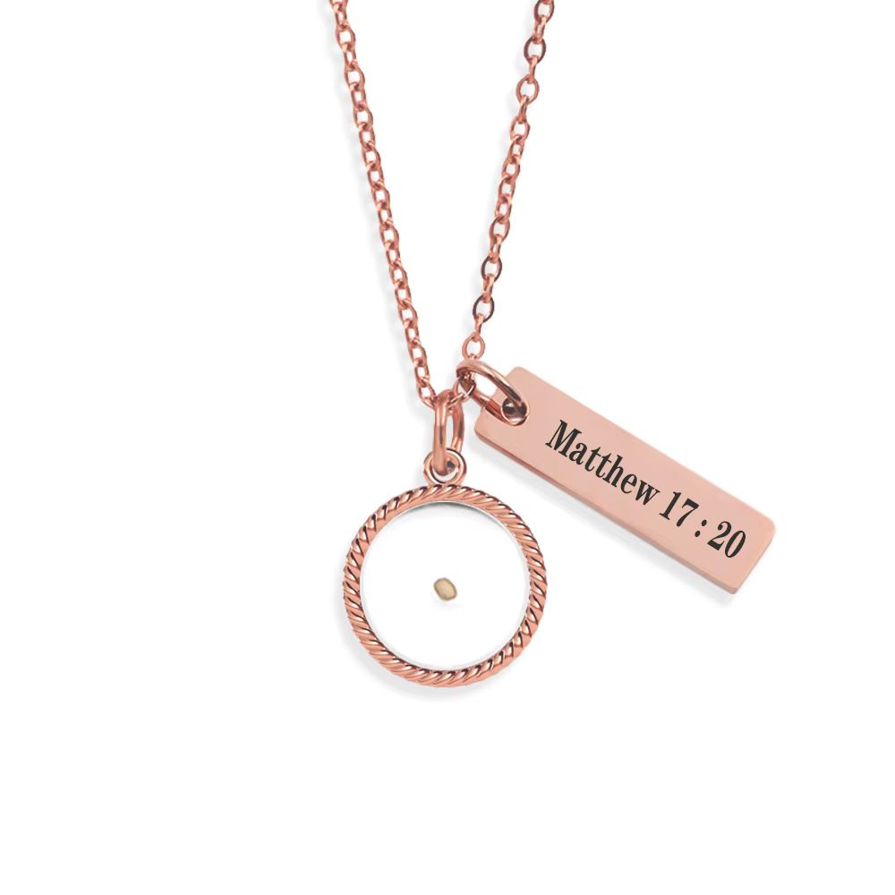 Matthew 17:20 Mustard Seed Necklace
