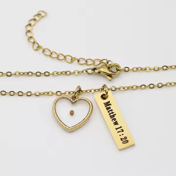 Matthew 17:20 Mustard Seed Necklace