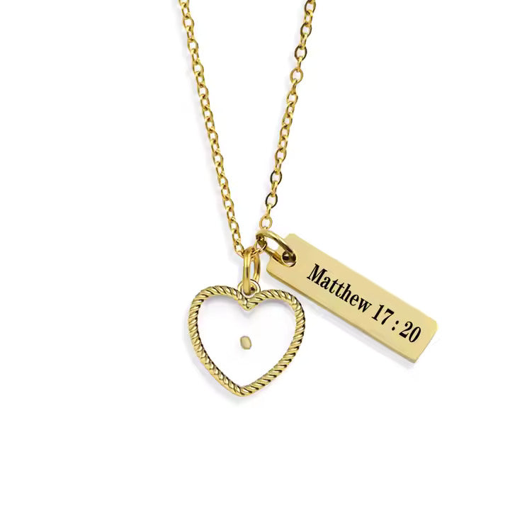 Matthew 17:20 Mustard Seed Necklace