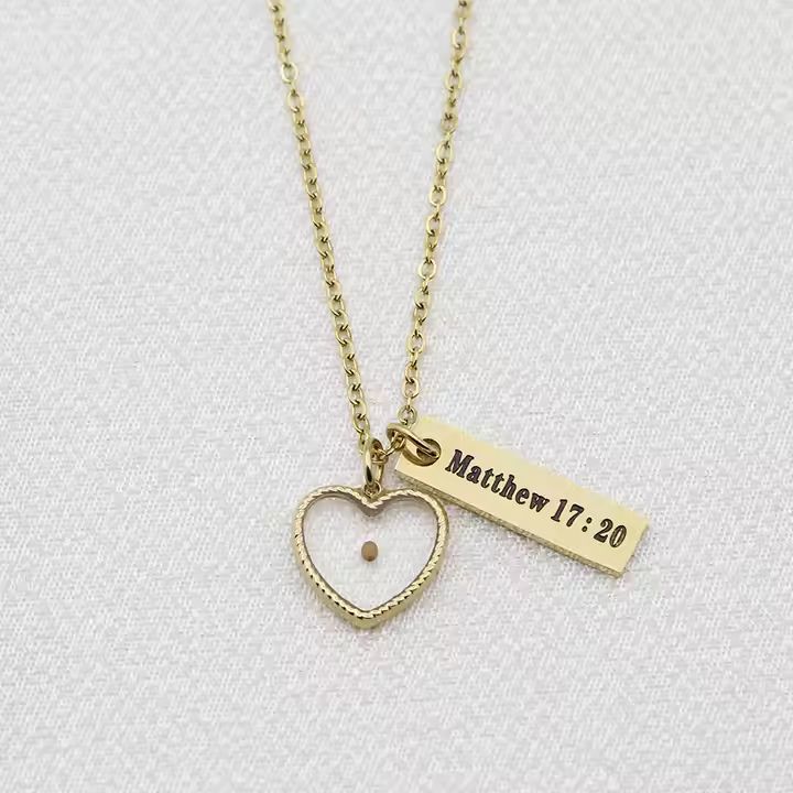 Matthew 17:20 Mustard Seed Necklace