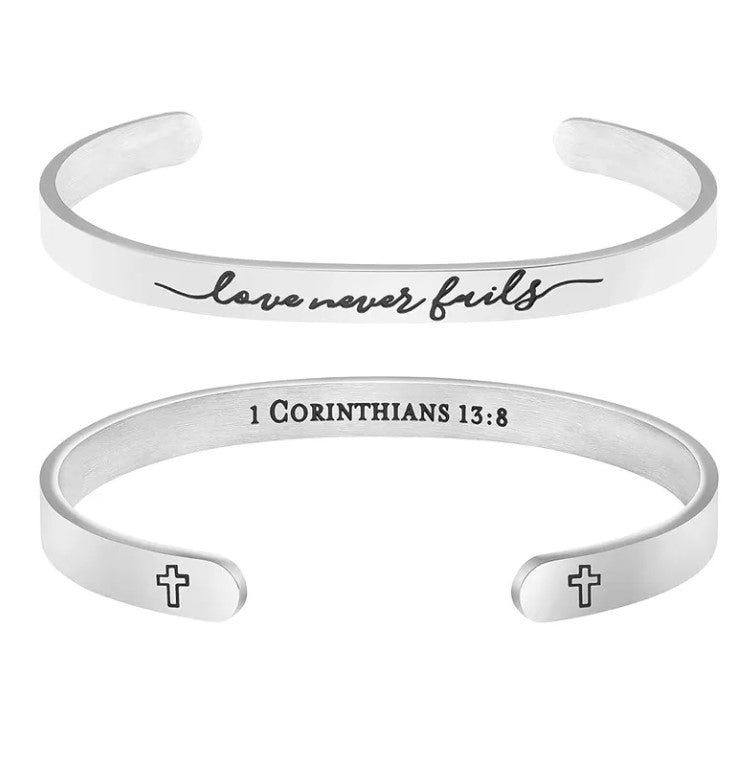 1 Corinthians 13:8 Bangle