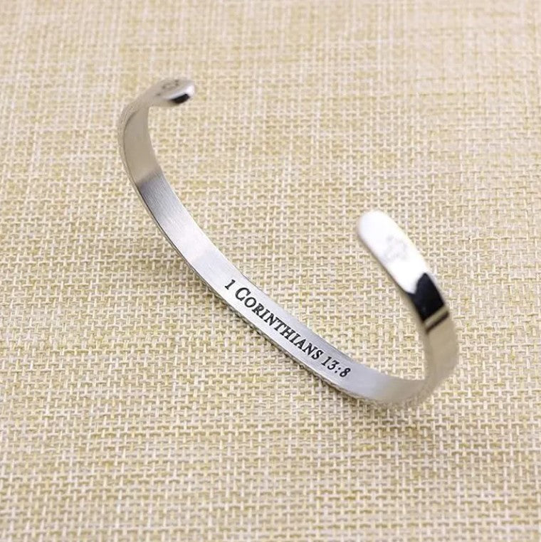 1 Corinthians 13:8 Bangle