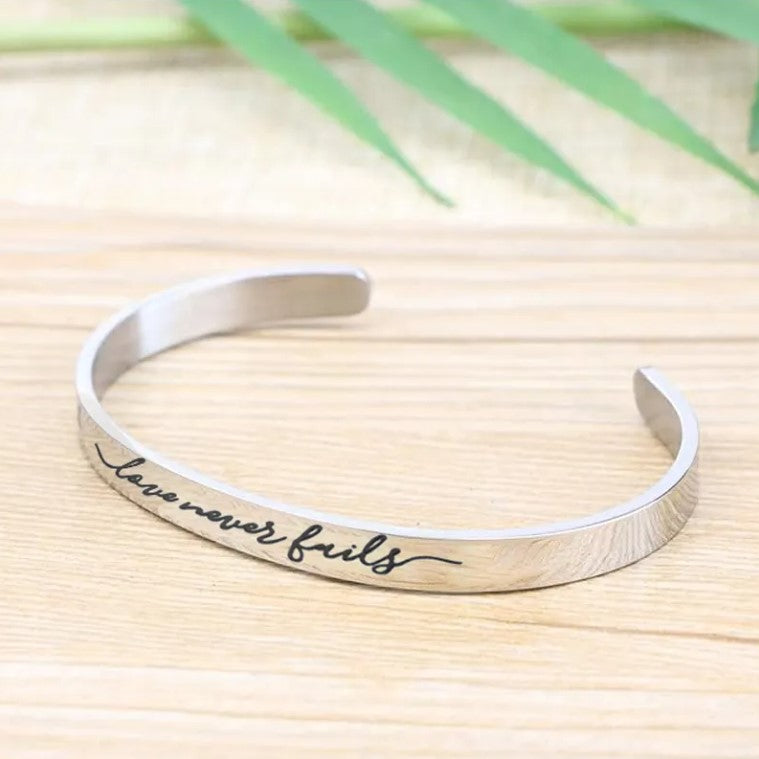 1 Corinthians 13:8 Bangle