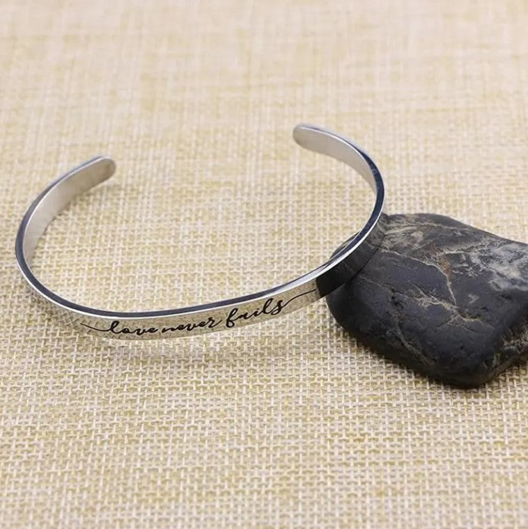 1 Corinthians 13:8 Bangle